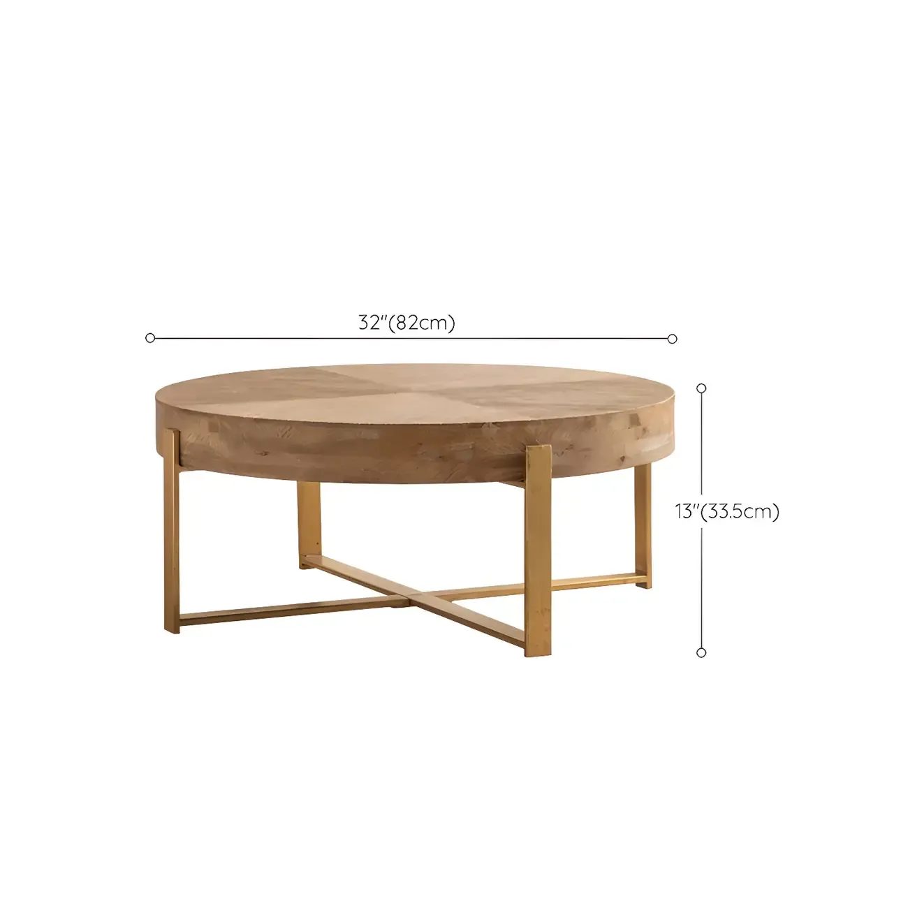 Rustic Square Distressed Wood Side Table with Open Storage Image - 25