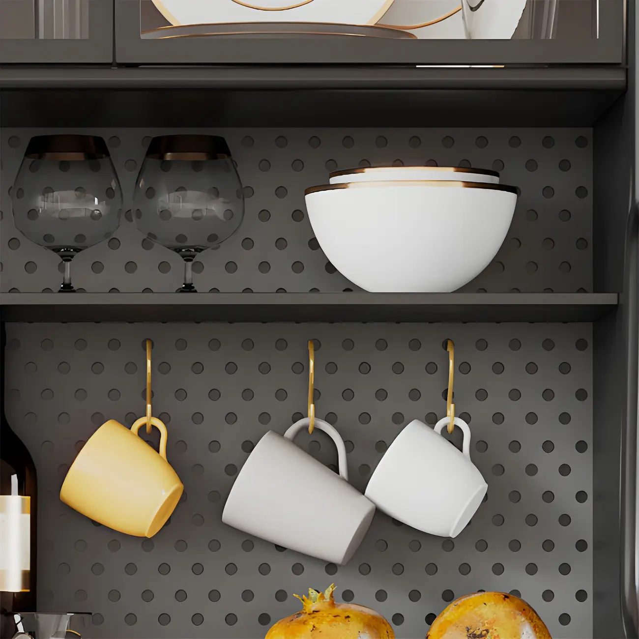 Modern Wooden Display Cabinet with 2-Drawers for Home Image - 9 | homeyfad