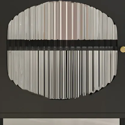 Stylish Metal Display Cabinet with Glass Doors for Home Decor Image - 13