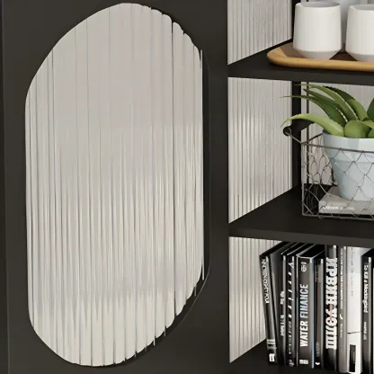 Stylish Metal Display Cabinet with Glass Doors for Home Decor Image - 14