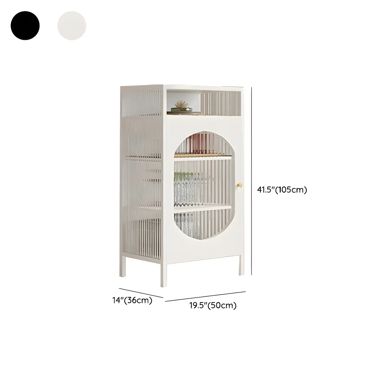 Stylish Metal Display Cabinet with Glass Doors for Home Decor Image - 16 | homeyfad