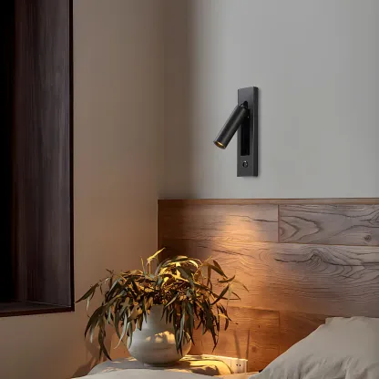 Minimalist Gold Wall Light Modern Sconce for Bedroom Image - 5