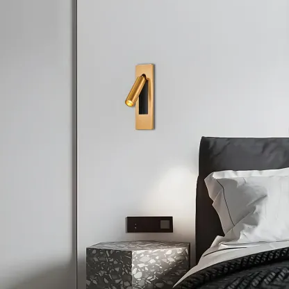 Minimalist Gold Wall Light Modern Sconce for Bedroom Image - 8