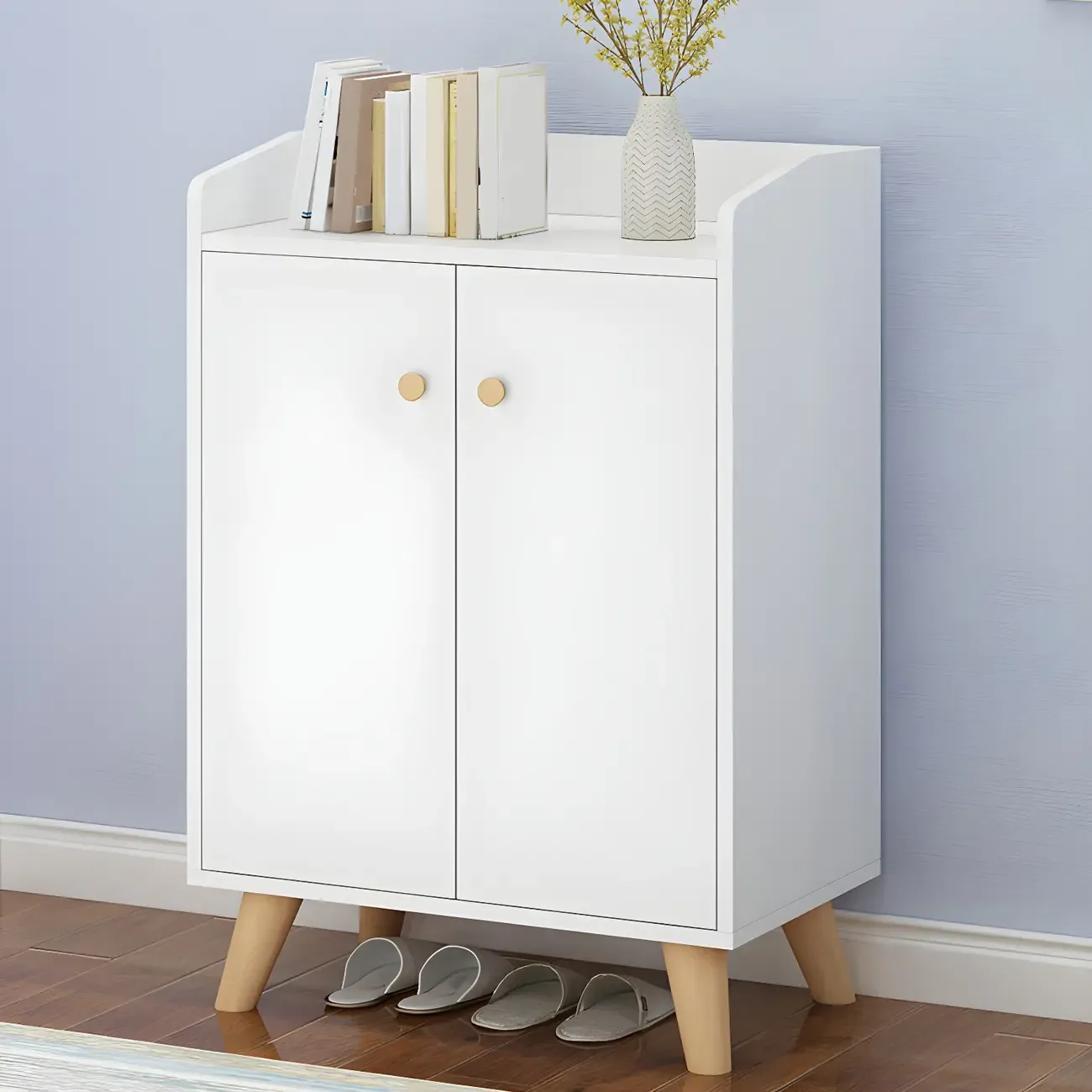 Minimalist Natural Wooden Double Dresser with 9-Drawers Image - 4