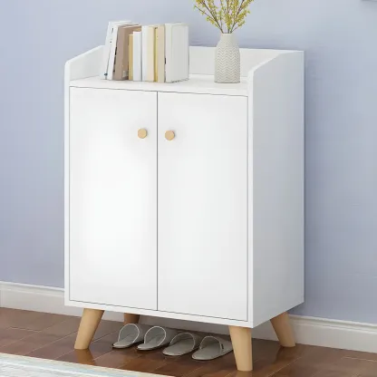 Minimalist Natural Wooden Double Dresser with 9-Drawers Image - 4