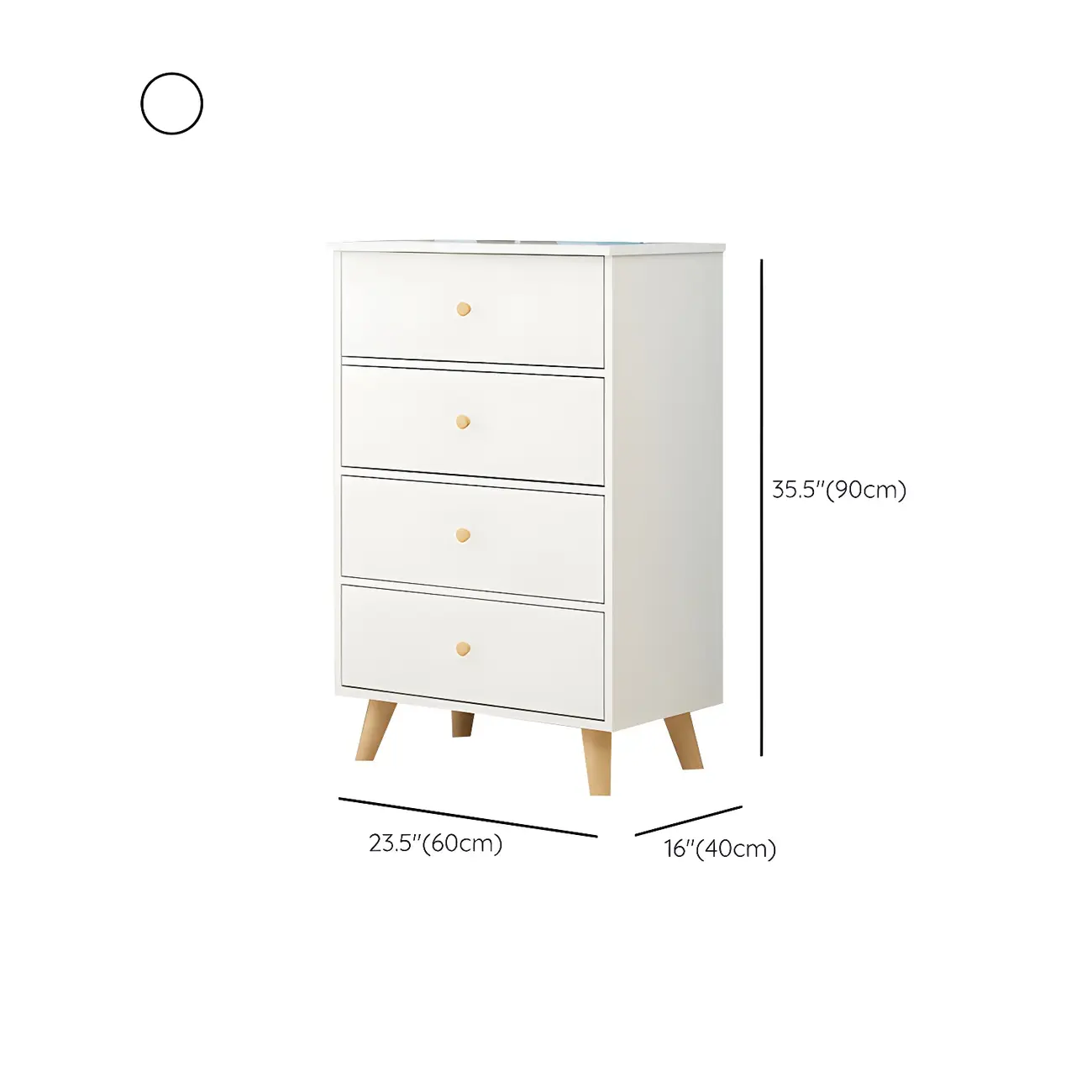 Minimalist Natural Wooden Double Dresser with 9-Drawers #size