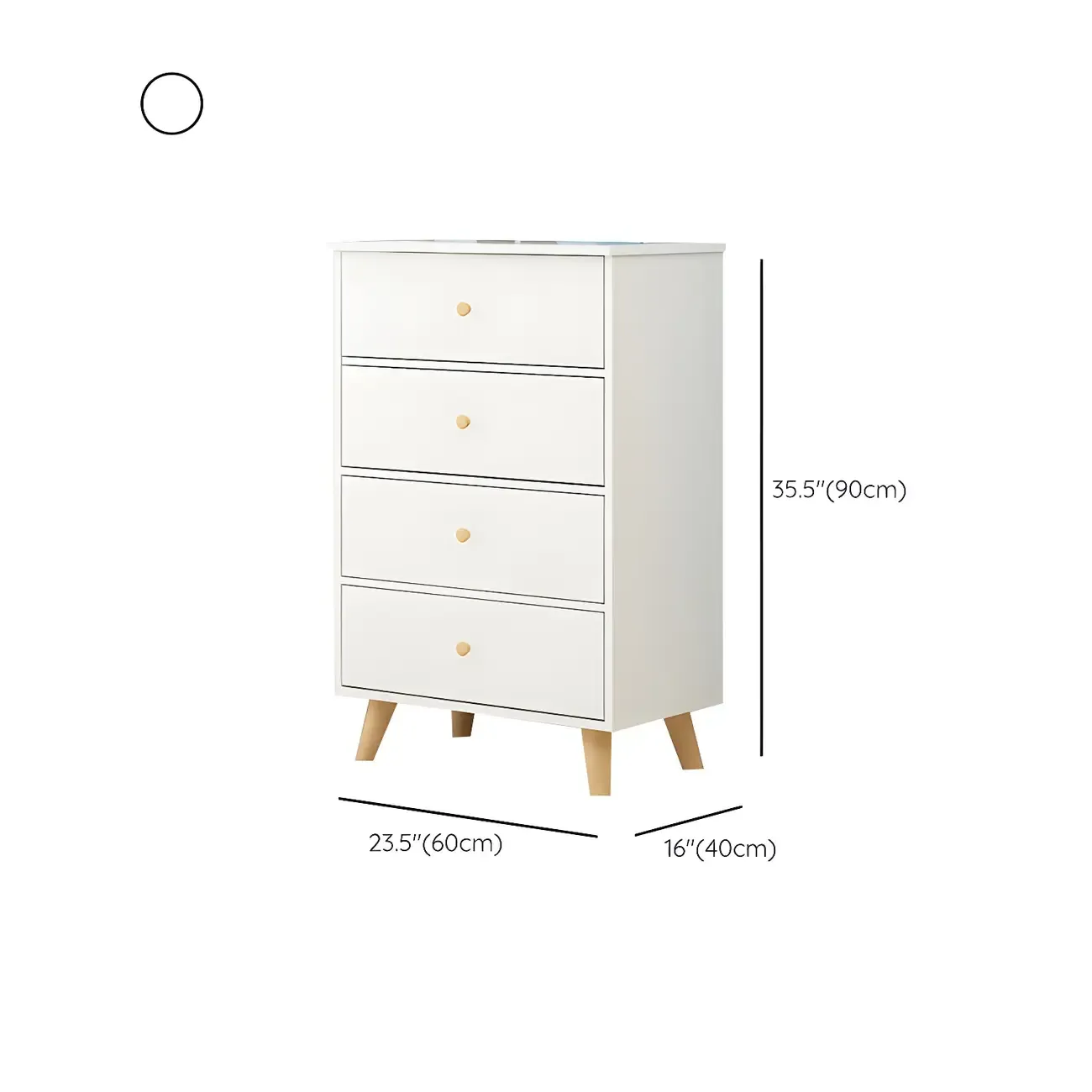 Minimalist Natural Wooden Double Dresser with 9-Drawers #size