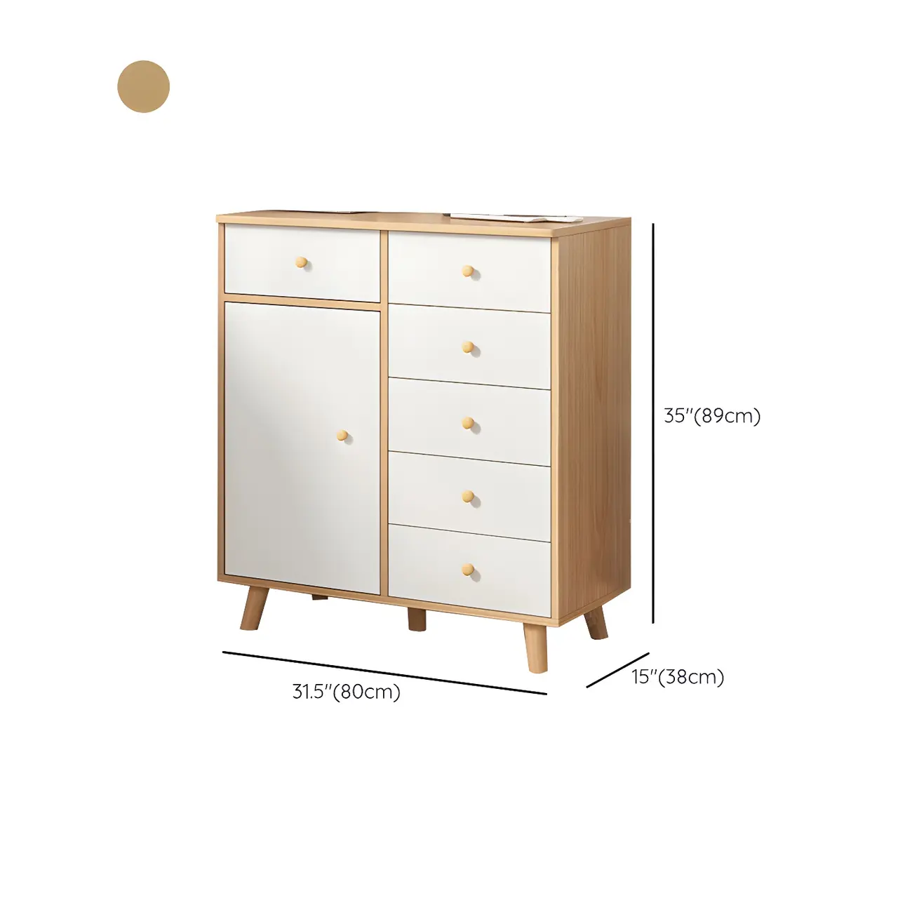 Minimalist Natural Wooden Double Dresser with 9-Drawers Image - 40 | homeyfad