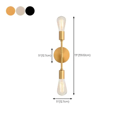 Modern Globe Vanity Light Elegant Double Wall Sconce #size