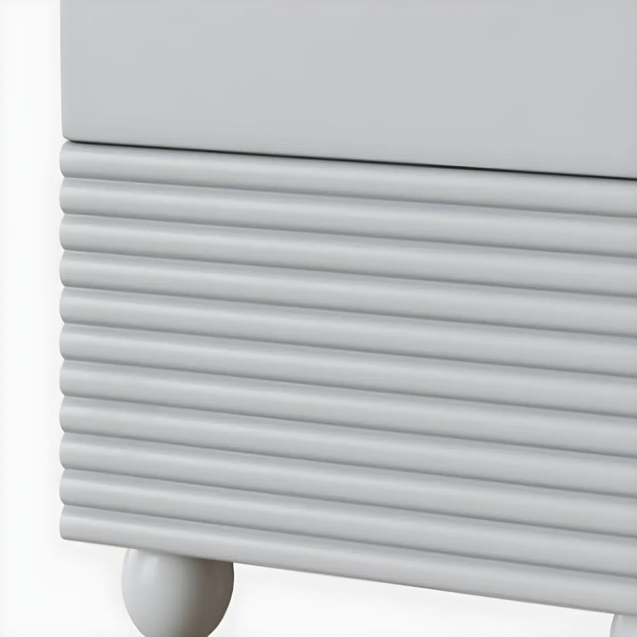 Princess Rectabgular White Wood Nightstand with 2 Drawers Image - 15 | homeyfad