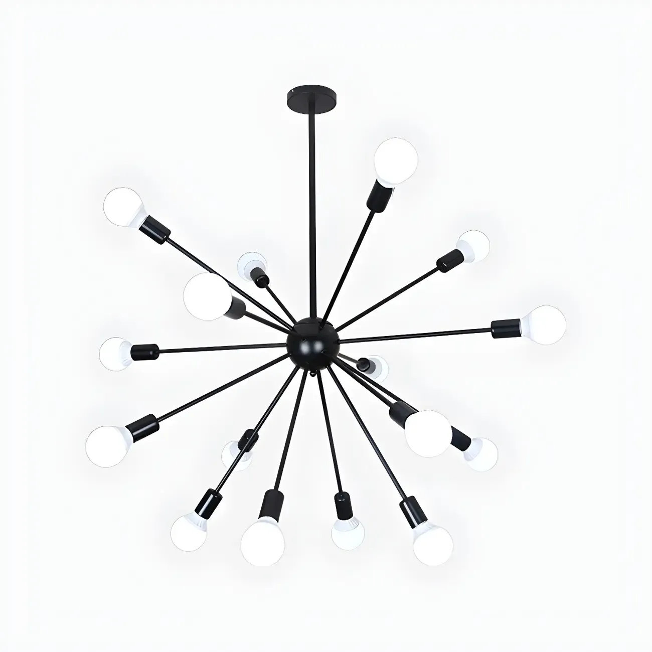 Modern Adjustable Gold Metal Sputnik Chandelier Image - 10