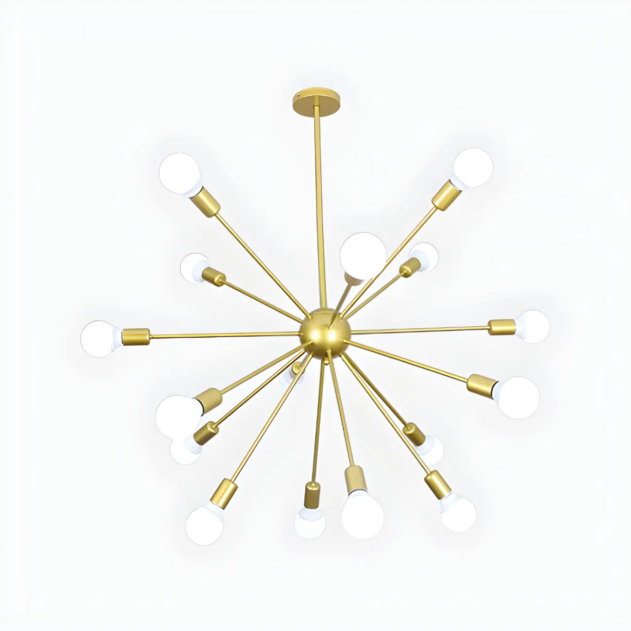 Modern Adjustable Gold Metal Sputnik Chandelier Image - 14 | homeyfad