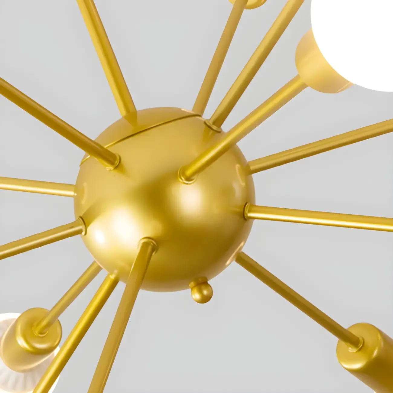 Modern Adjustable Gold Metal Sputnik Chandelier Image - 19