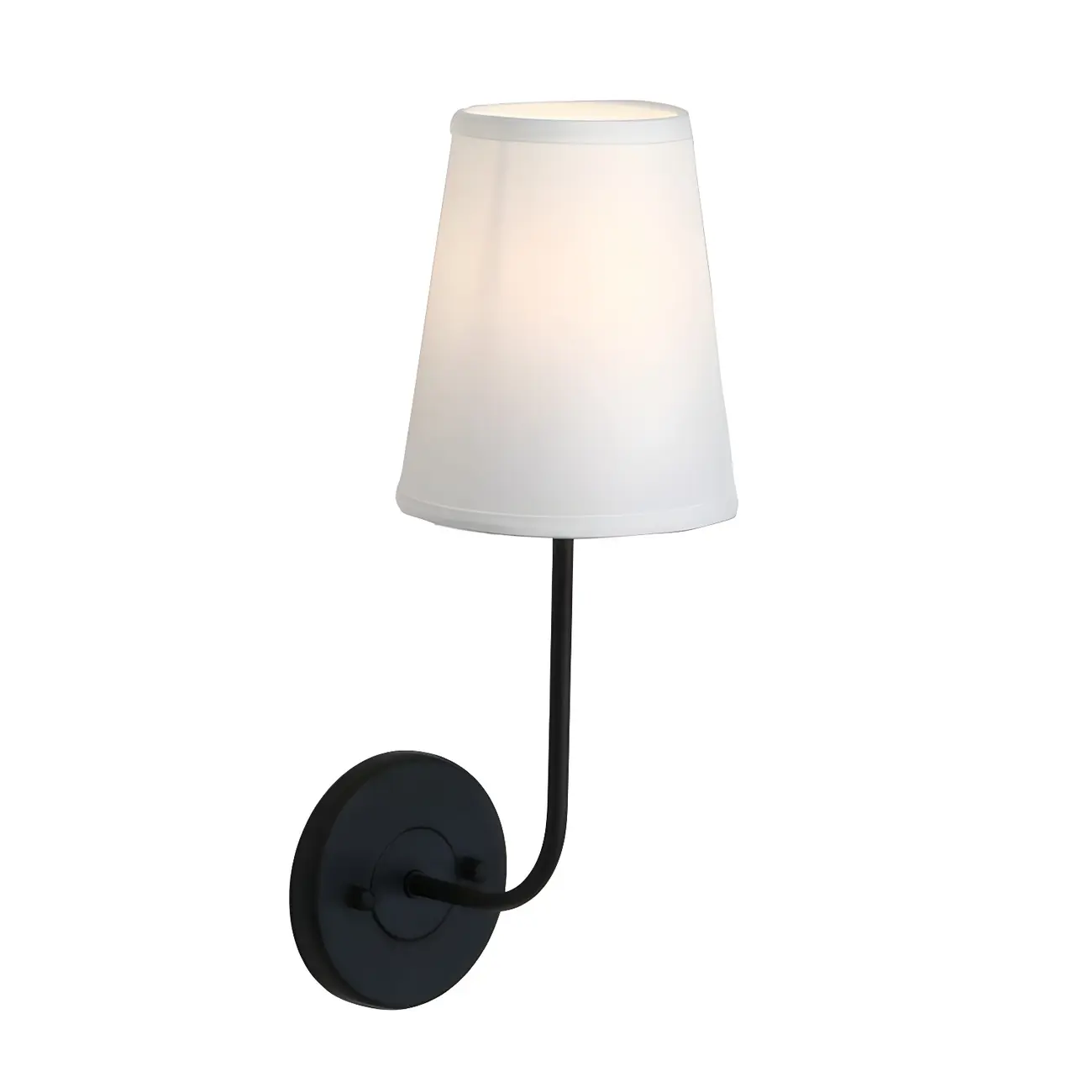 Modern Brass Glam Vanity Light with Fabric Shade | homeyfad