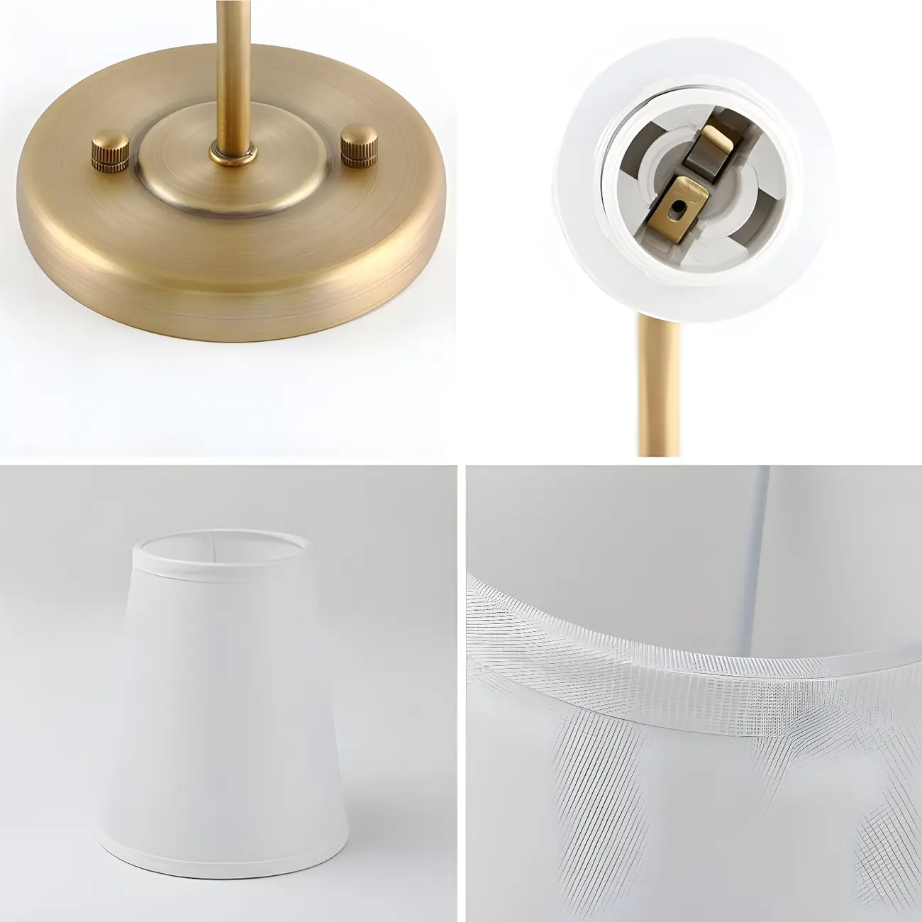 Modern Brass Glam Vanity Light with Fabric Shade | homeyfad