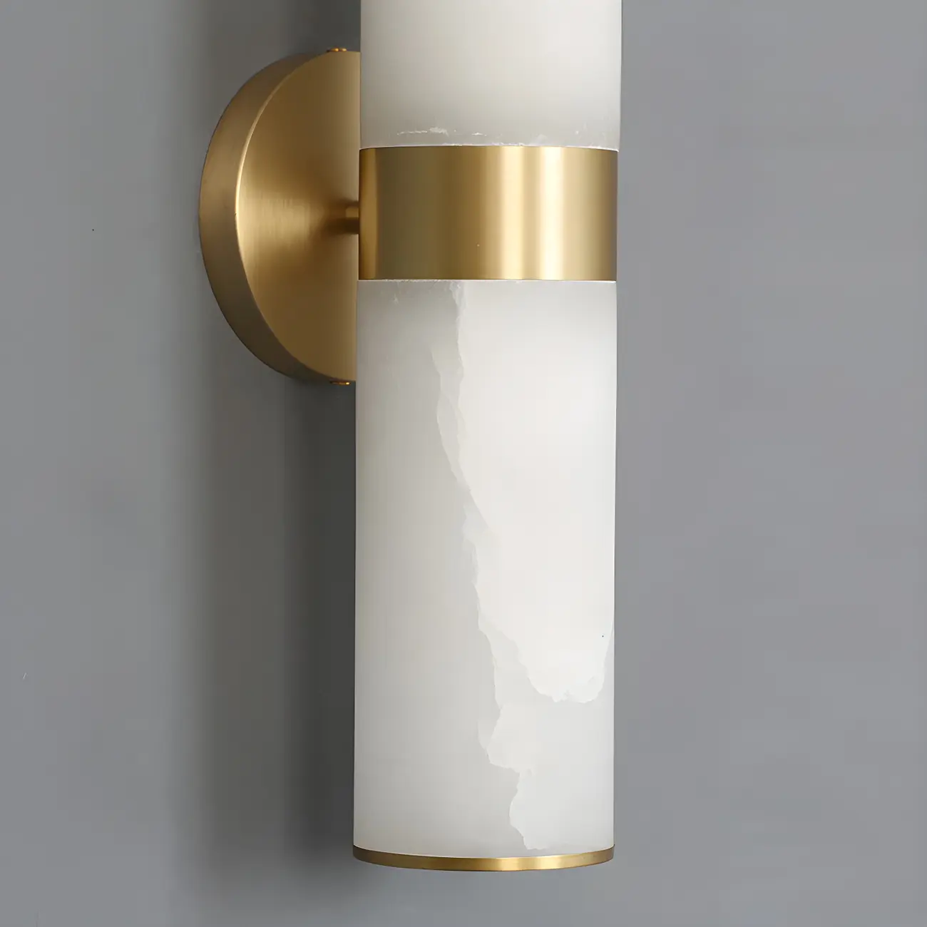 Brass Modern Cylinder Vanity Light for Bathroom Image - 8 | homeyfad
