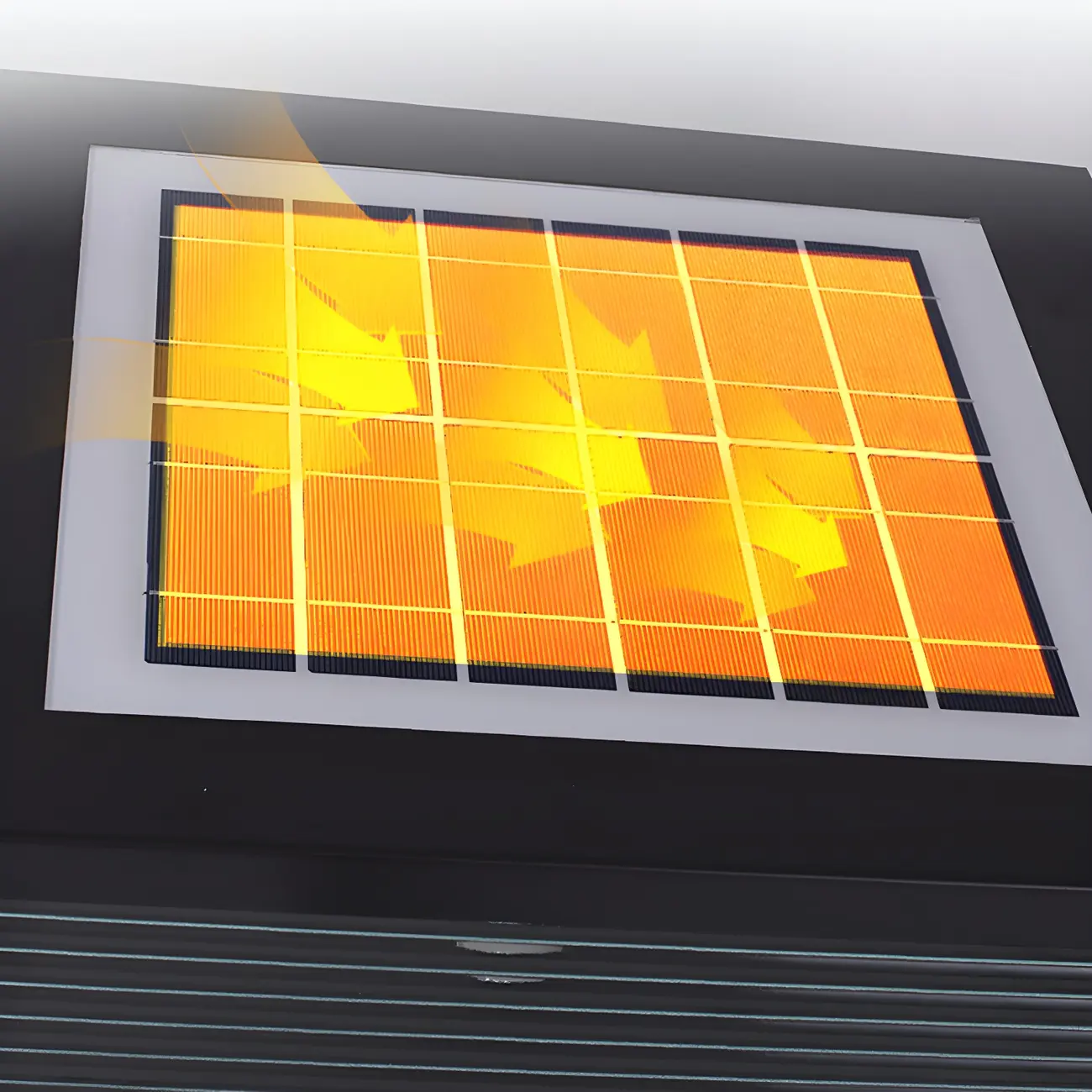 Rectangular Metal Outdoor Solar Post Light in Color-Changing Image - 5 | homeyfad