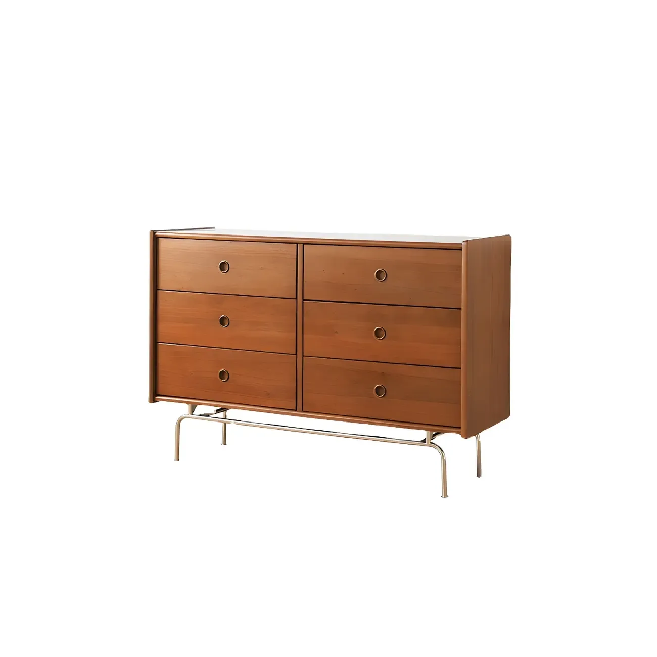 Elegant Grey Wooden Dresser & Chest with Storage for Bedroom Image - 14