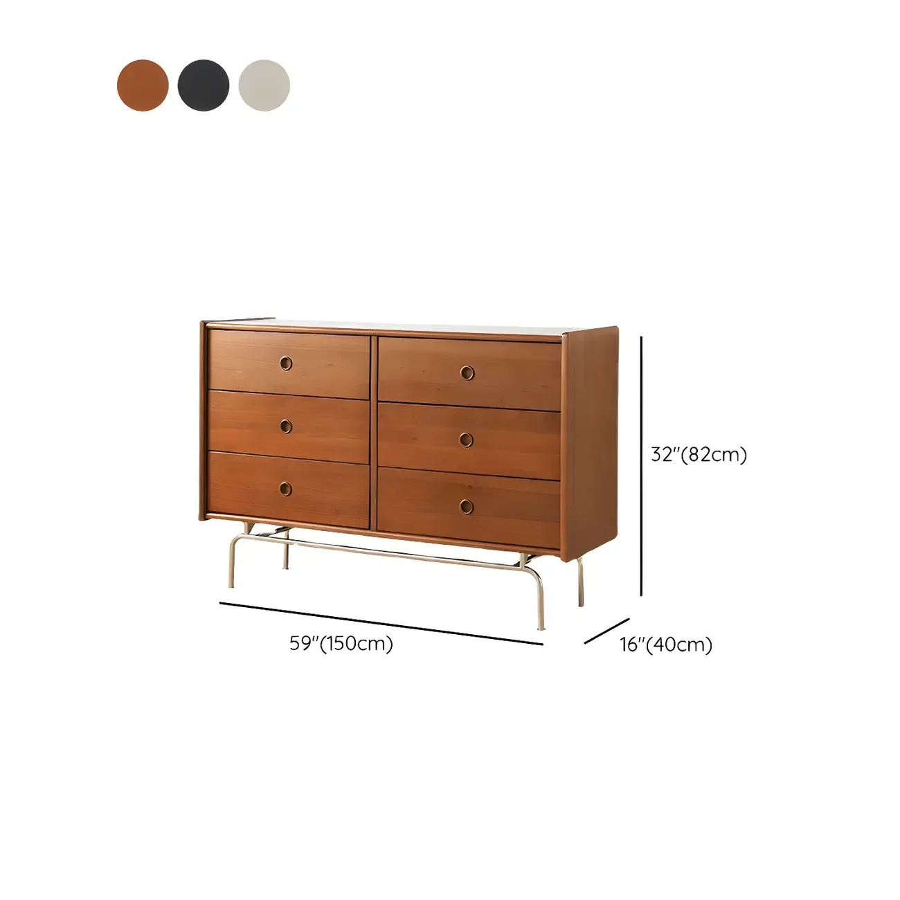 Elegant Grey Wooden Dresser & Chest with Storage for Bedroom Image - 21