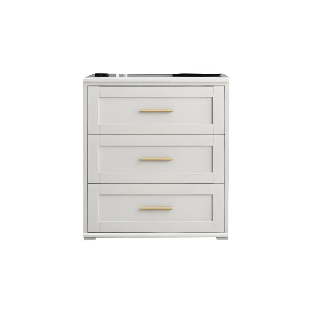 Glam White Wooden Dressers & Chests with Drawers for Bedroom Image - 2