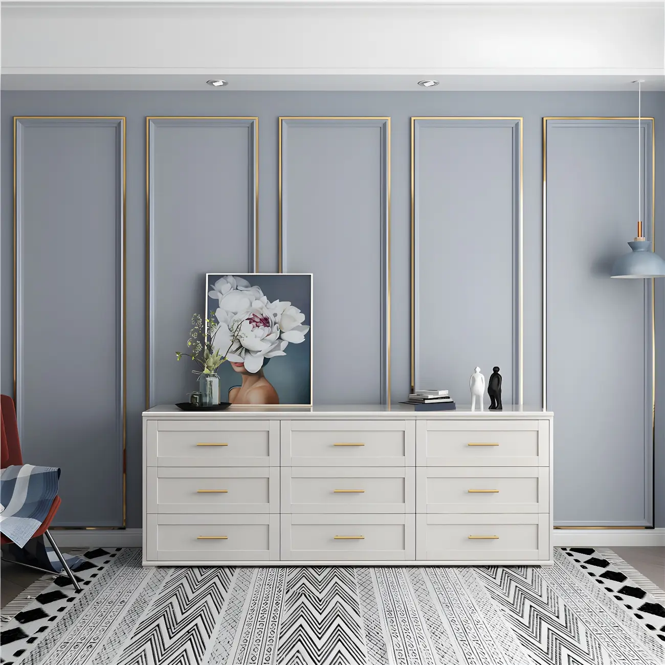 Glam White Wooden Dressers & Chests with Drawers for Bedroom Image - 7 | homeyfad