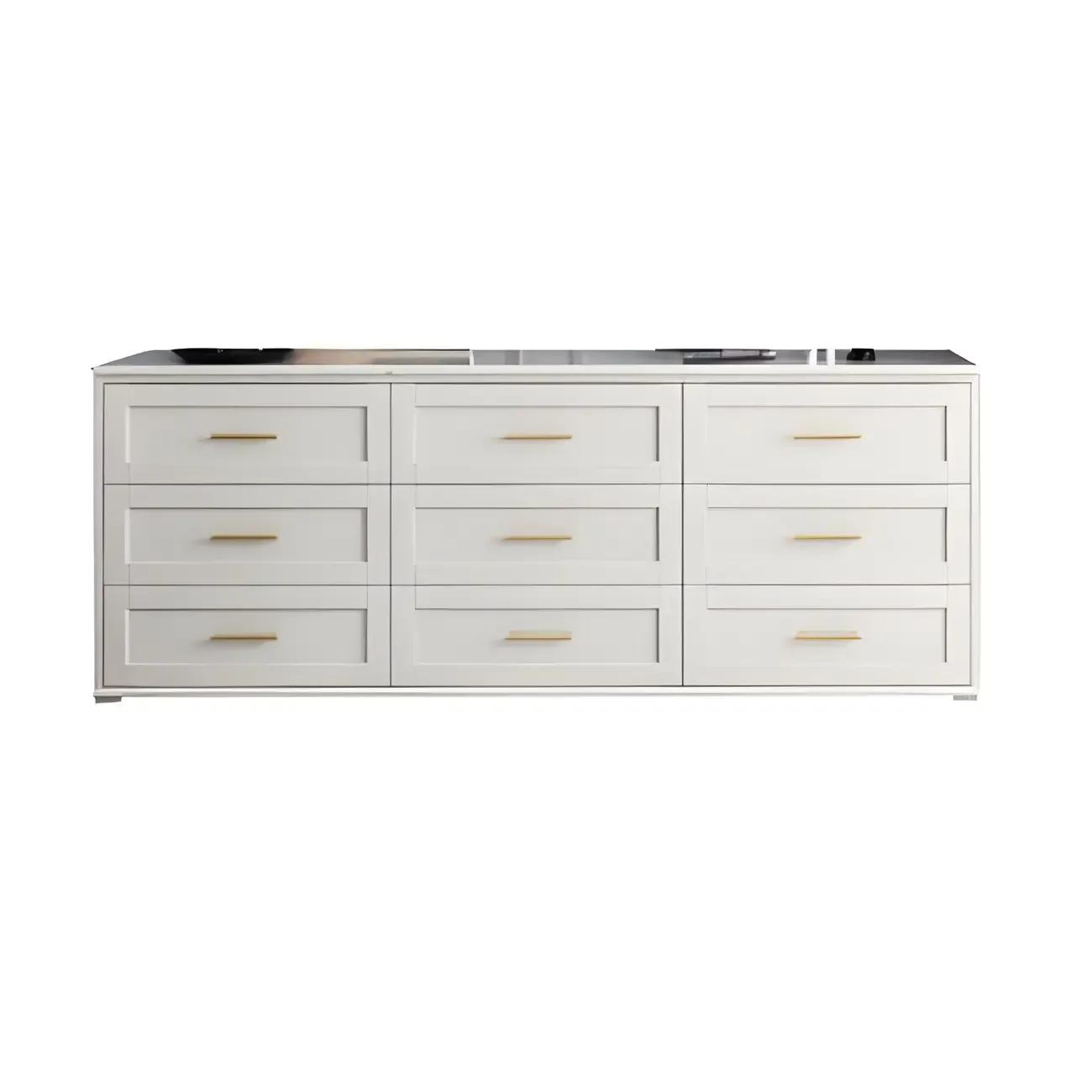 Glam White Wooden Dressers & Chests with Drawers for Bedroom Image - 19