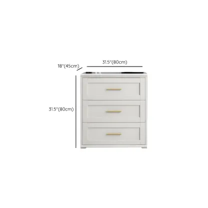 Glam White Wooden Dressers & Chests with Drawers for Bedroom #size