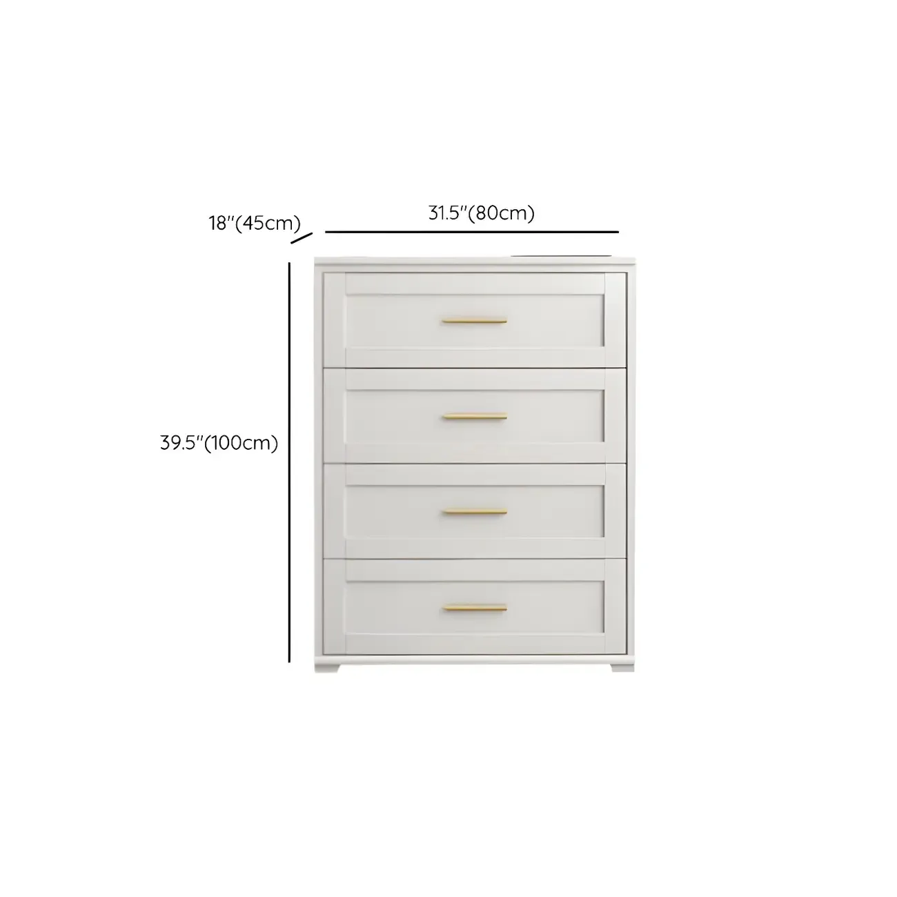 Glam White Wooden Dressers & Chests with Drawers for Bedroom Image - 21