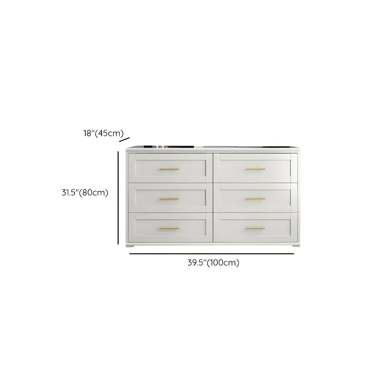 Glam White Wooden Dressers & Chests with Drawers for Bedroom Image - 23