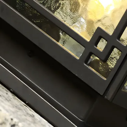 Traditional Square Metal Outdoor Solar Post Light Image - 8