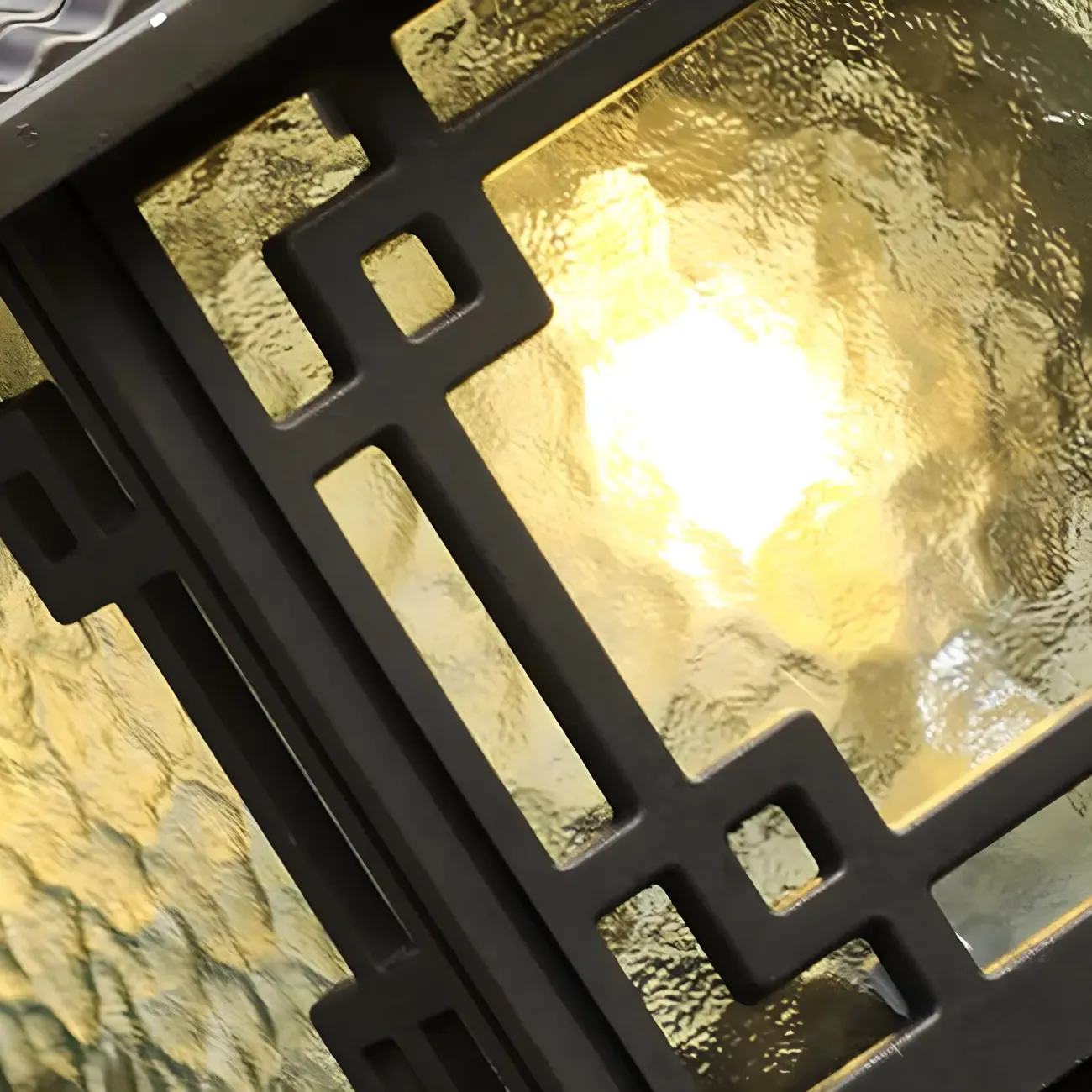 Traditional Square Metal Outdoor Solar Post Light Image - 9