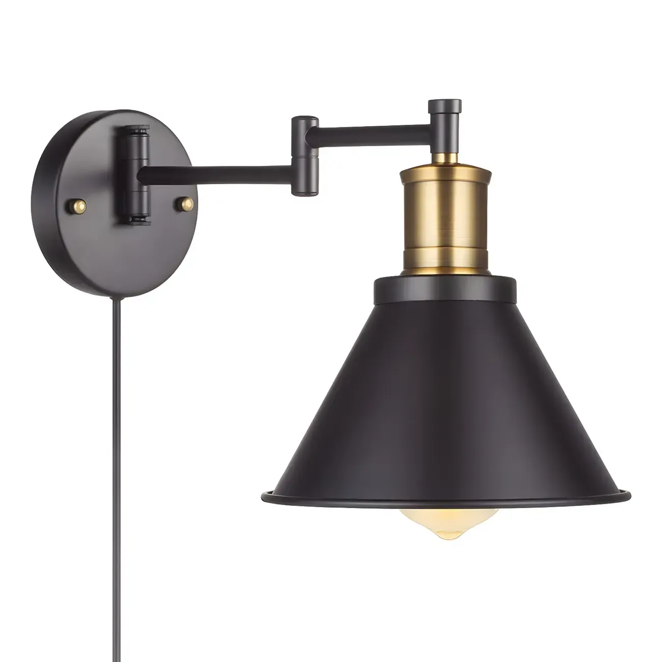 Cone Industrial Vanity Light for Bathroom Wall