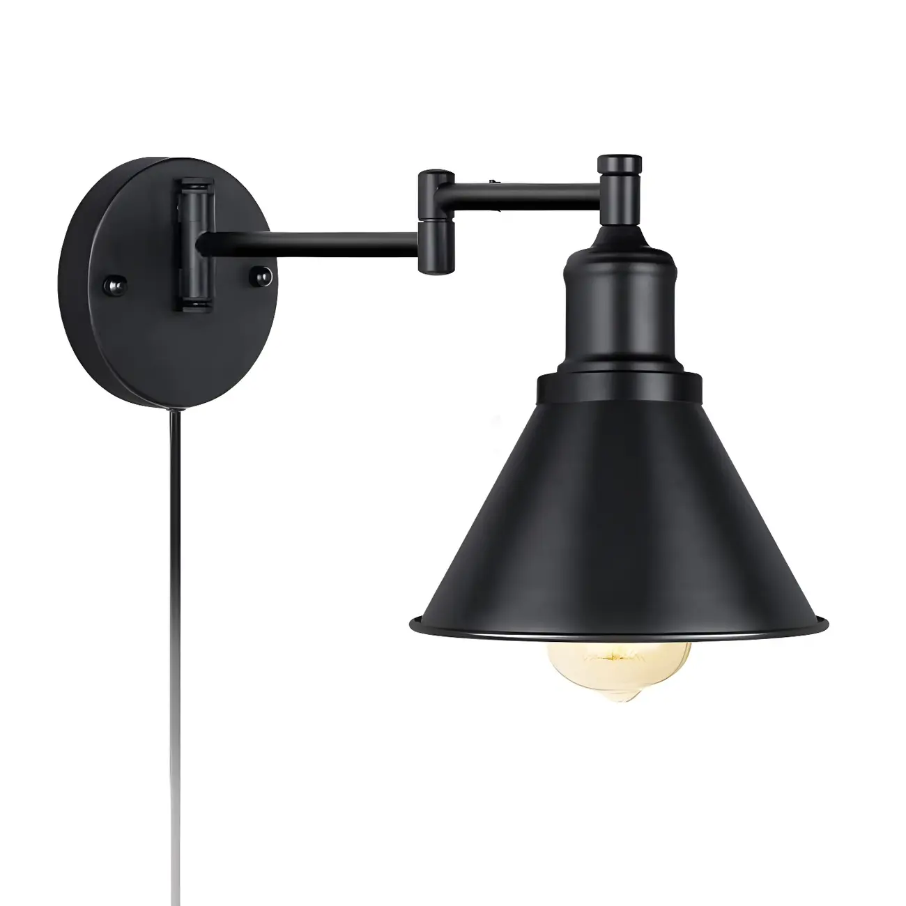 Cone Industrial Vanity Light for Bathroom Wall | homeyfad