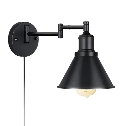 Cone Industrial Vanity Light for Bathroom Wall