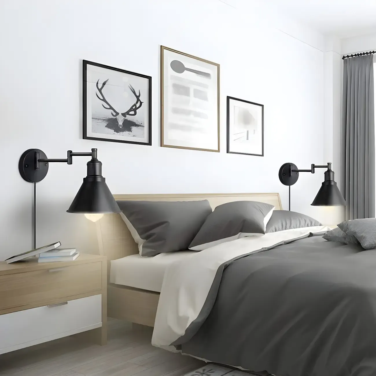 Cone Industrial Vanity Light for Bathroom Wall