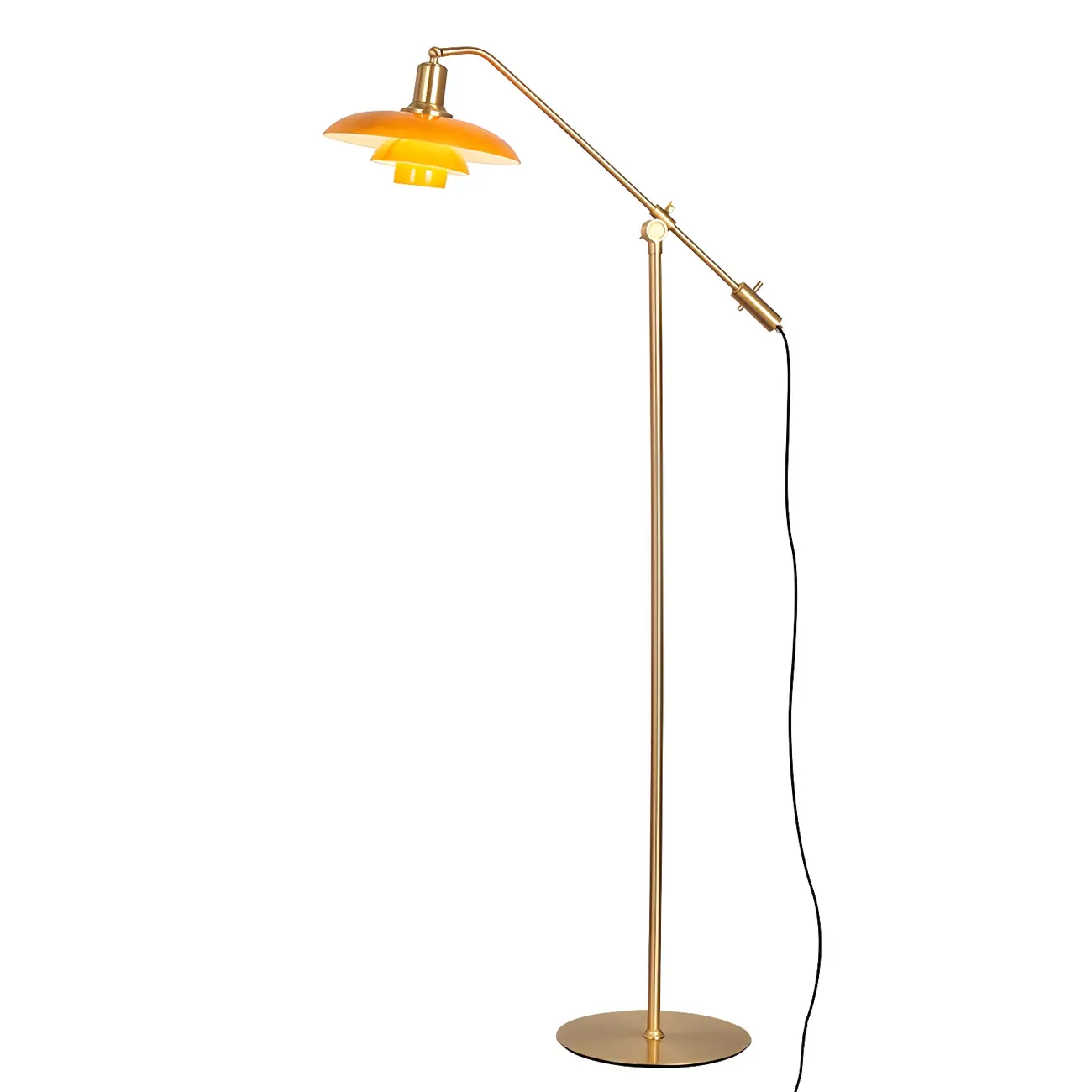 Gold Adjustable Modern Floor Lamp for Living Room Image - 5 | homeyfad