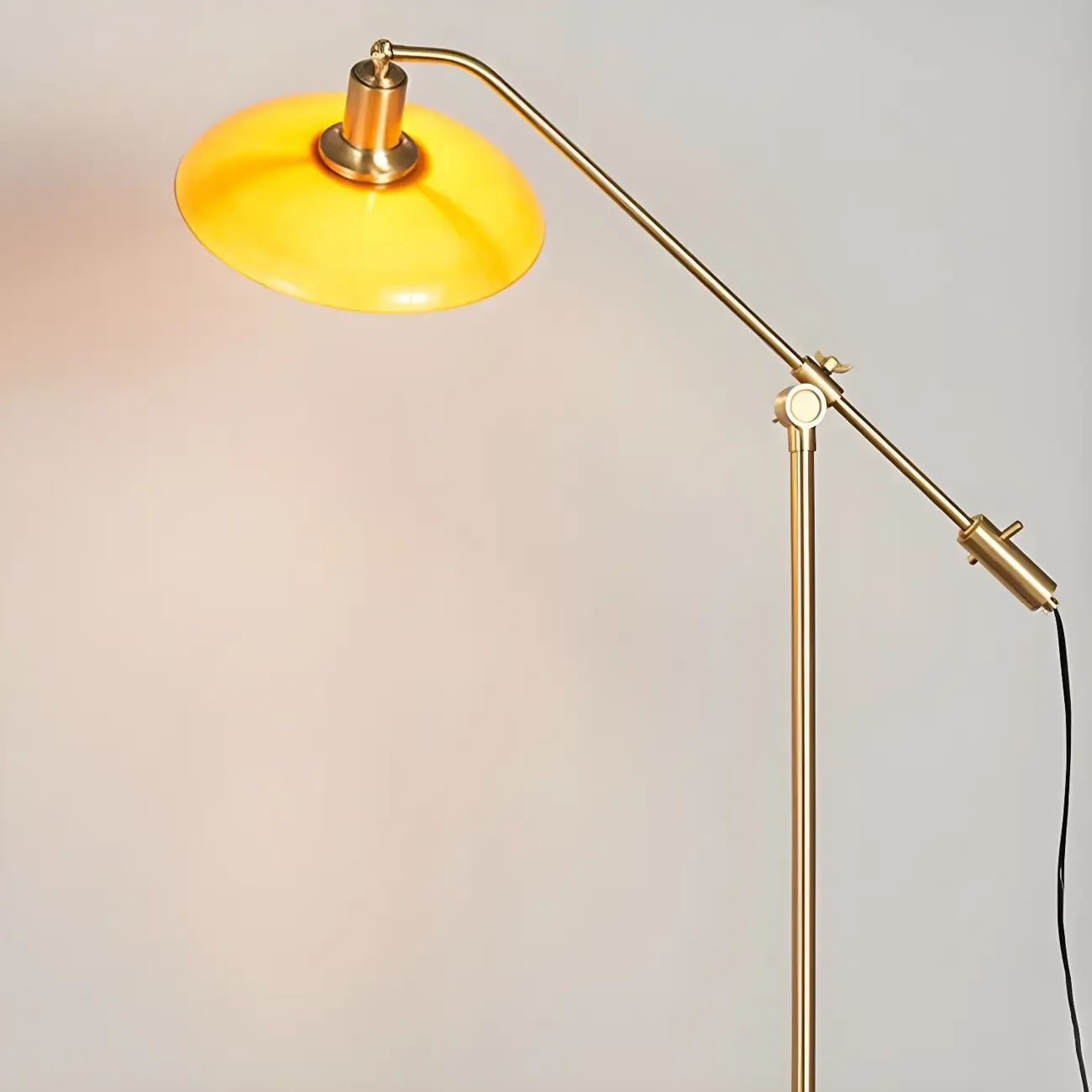 Gold Adjustable Modern Floor Lamp for Living Room Image - 6