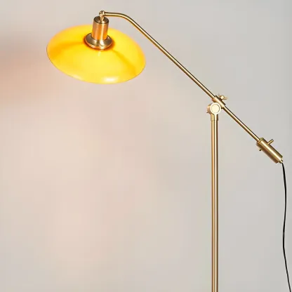Gold Adjustable Modern Floor Lamp for Living Room Image - 6
