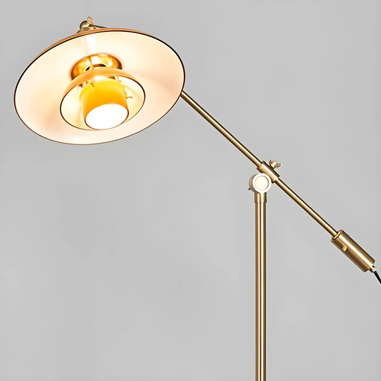 Gold Adjustable Modern Floor Lamp for Living Room Image - 7 | homeyfad