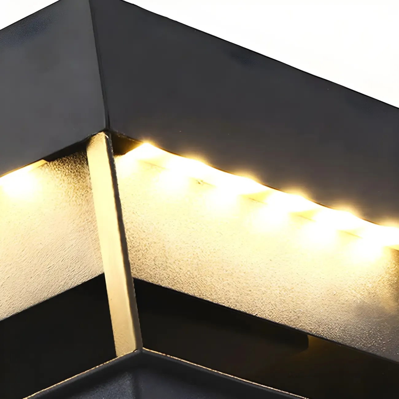 Modern Solar Black Metal Post Cap Light Image - 7