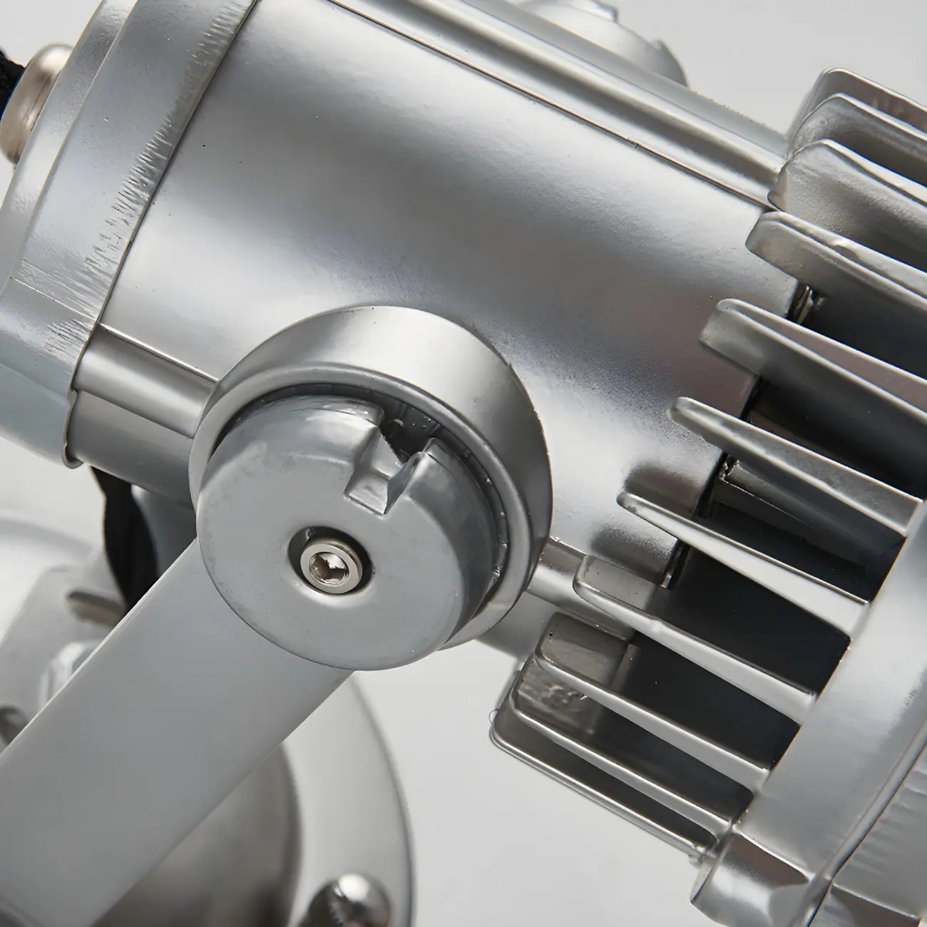 Industrial Metal Silver Prismatic Glass Swing Arm Wall Light Image - 12 | homeyfad