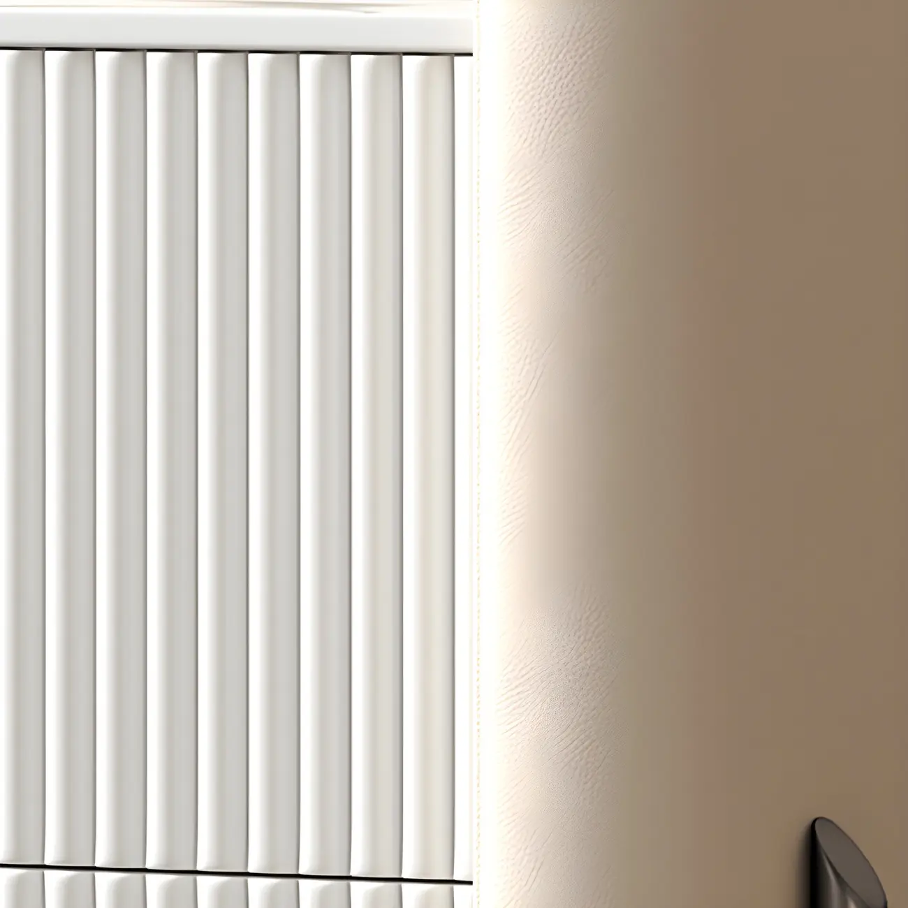 White Wood 2-Tier Drawers Storage Nightstand with Legs Image - 12 | homeyfad