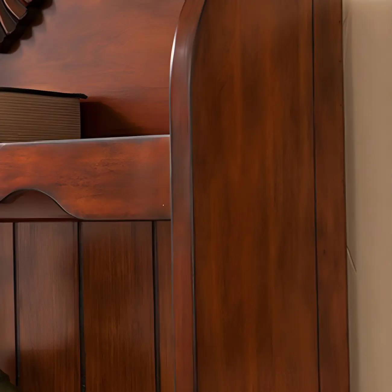 Classic Brown/White Wooden Bookcase with Drawer Image - 12 | homeyfad