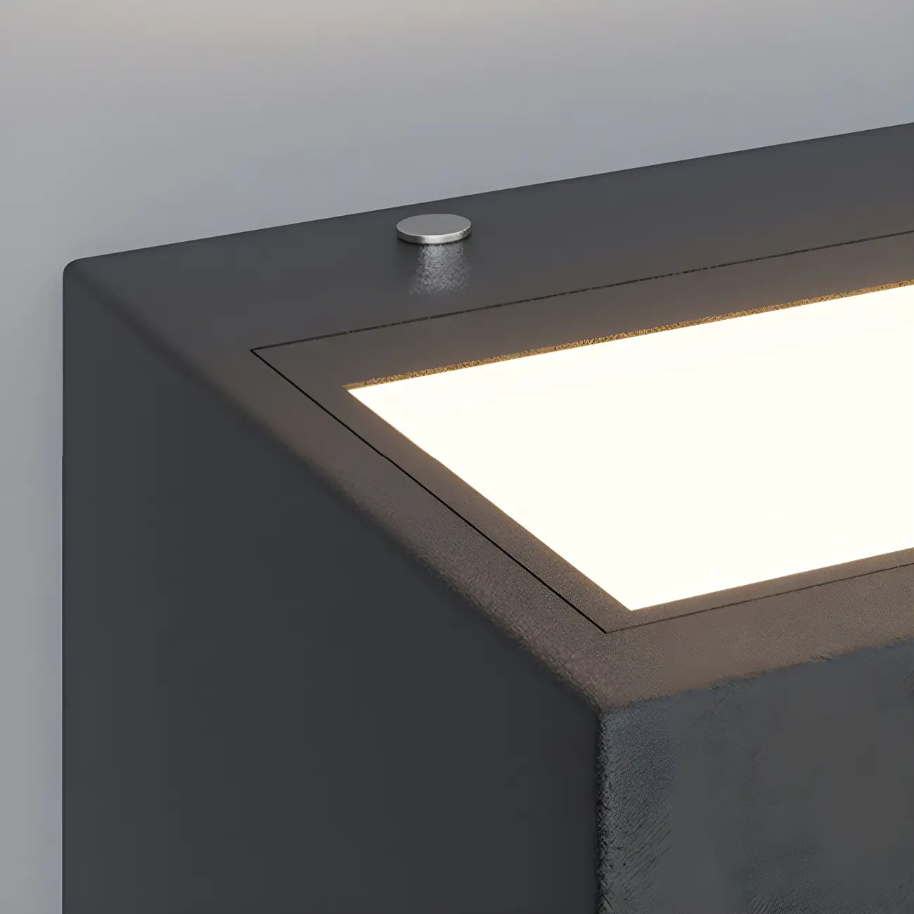 Modern Metal Black Rectangle Outdoor Wall Light | homeyfad
