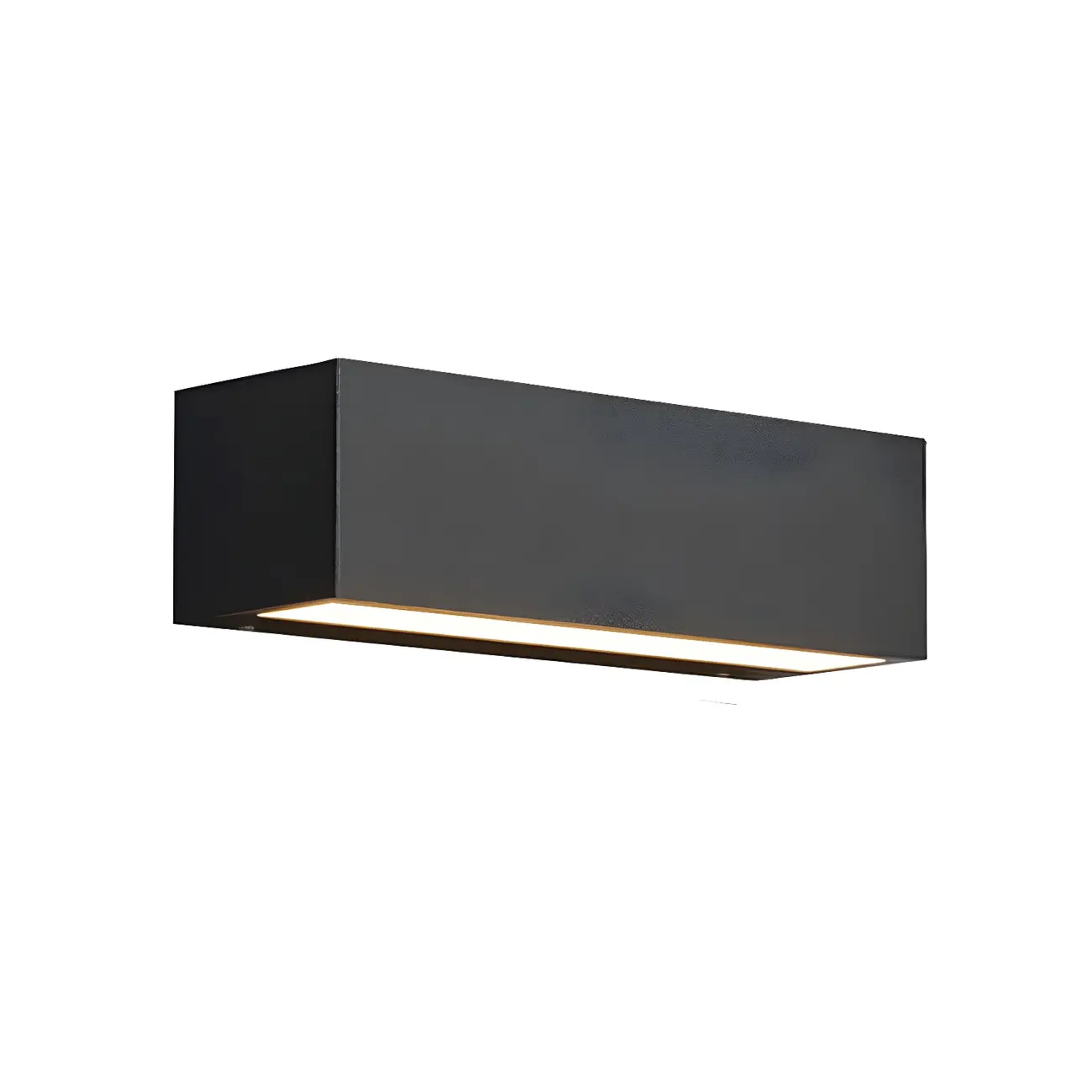 Modern Metal Black Rectangle Outdoor Wall Light | homeyfad