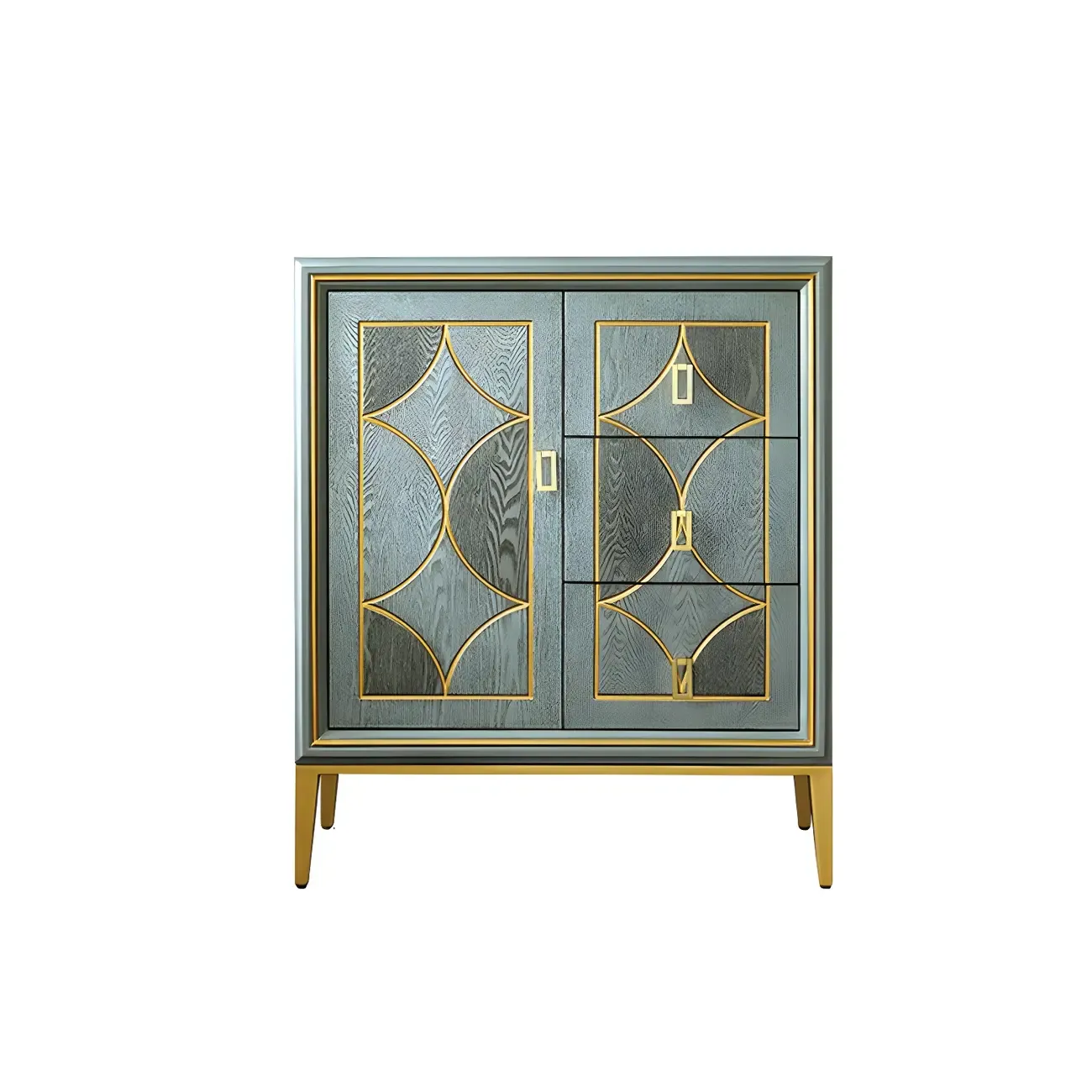 Modern Green Wooden Bachelor Chest with Drawers for Home Image - 8