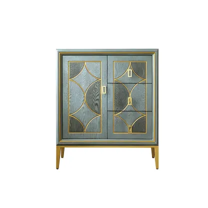 Modern Green Wooden Bachelor Chest with Drawers for Home Image - 8