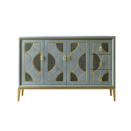 Modern Green Wooden Bachelor Chest with Drawers for Home Image - 22