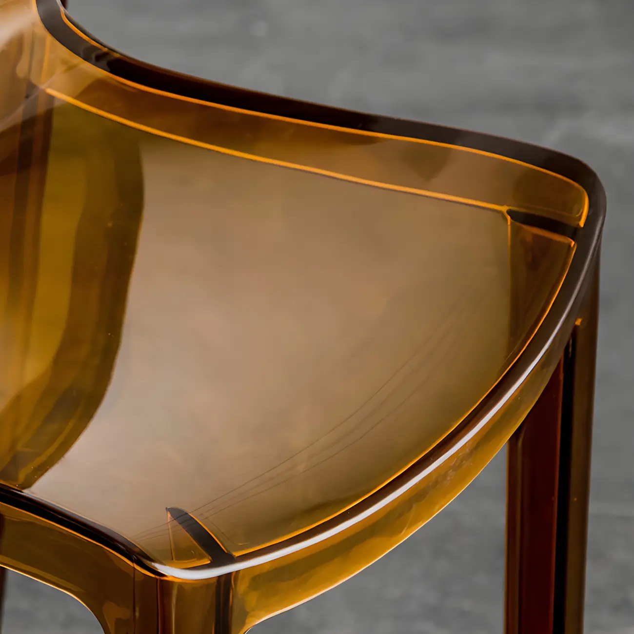 Modern Acrylic Transparent Chic Rectangle Durable Bar Stool Image - 7 | homeyfad