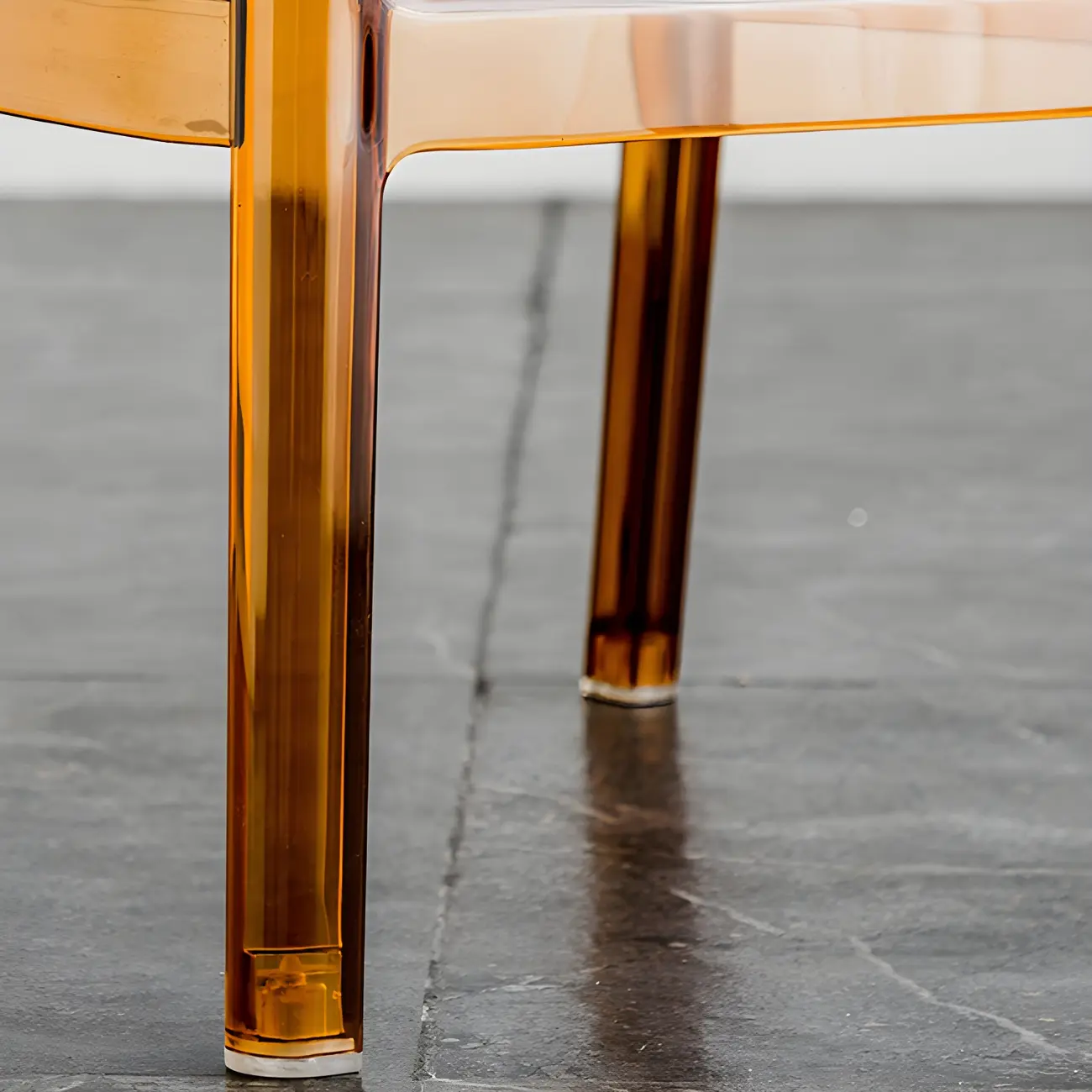 Modern Acrylic Transparent Chic Rectangle Durable Bar Stool Image - 8 | homeyfad